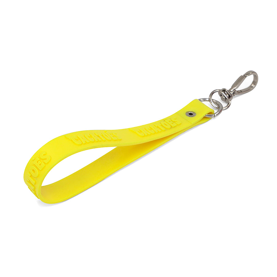 Porte-clés Cacatoès modèle Margo neon yellow : un accessoire chic et intemporel en jaune, parfait pour ajouter une touche de sophistication à vos clés.