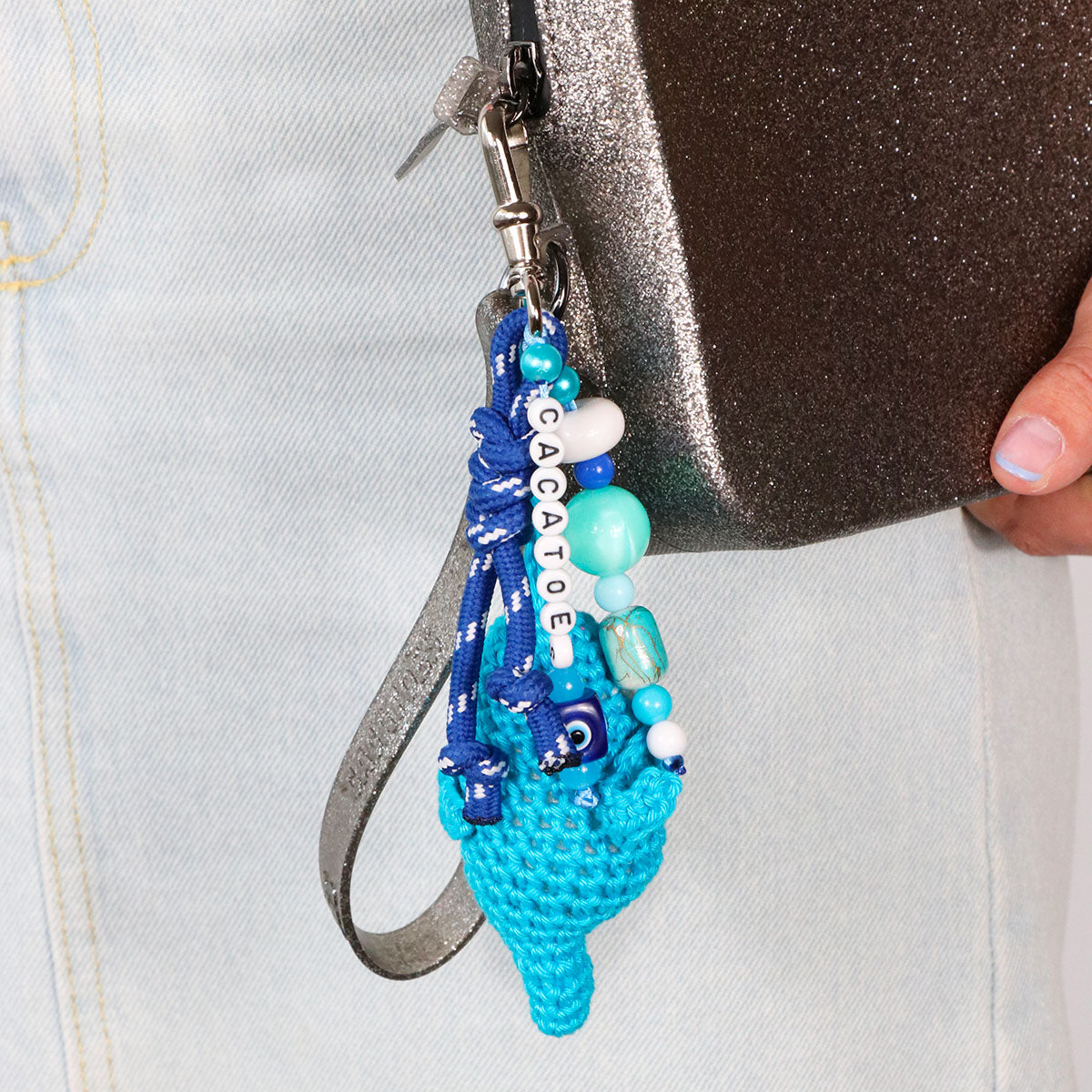 AMULETA PORTE CLÉS - TURQUOISE