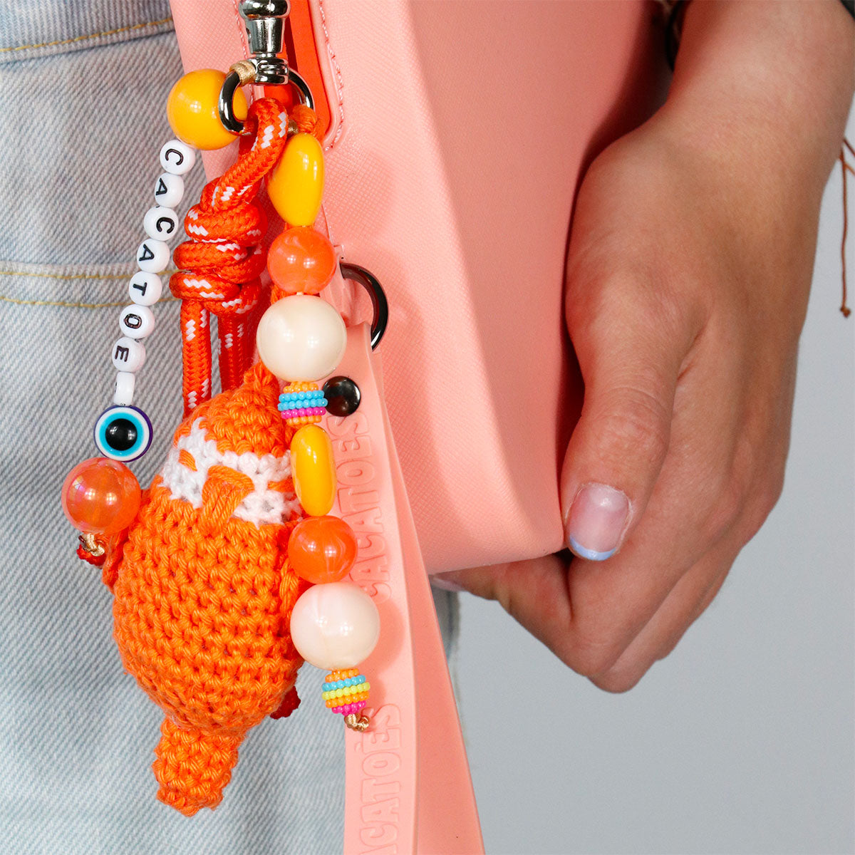 AMULETA PORTE CLÉS - ORANGE