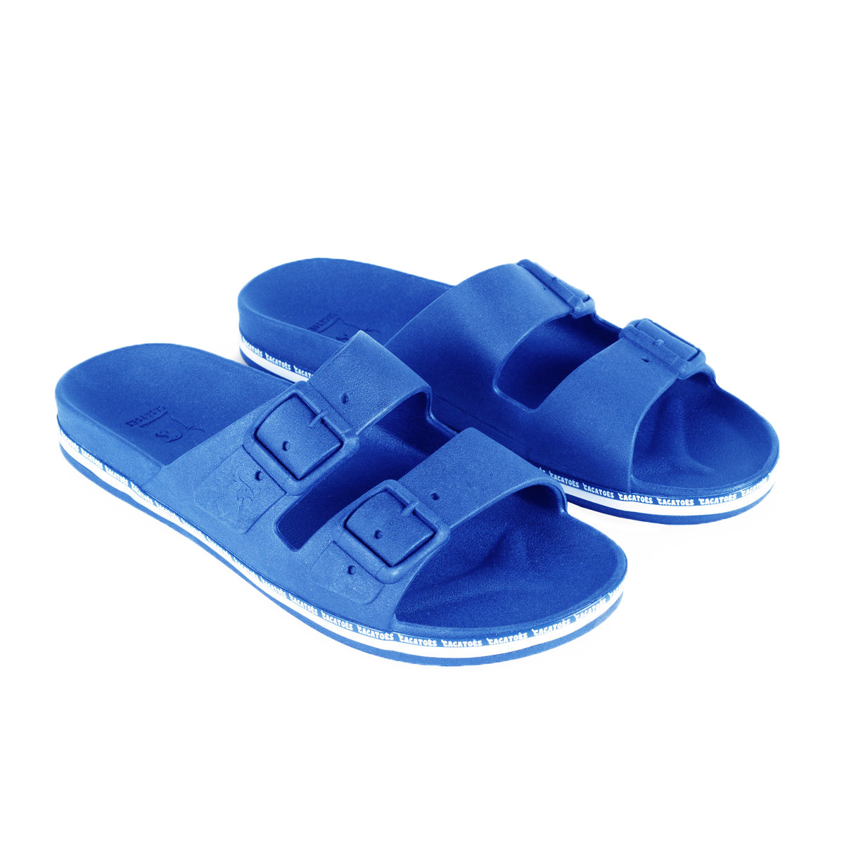Sandales Cacatoes 3/4 Cravo Royal Blue, alliant confort et style avec une teinte bleue vibrante pour un look estival dynamique.