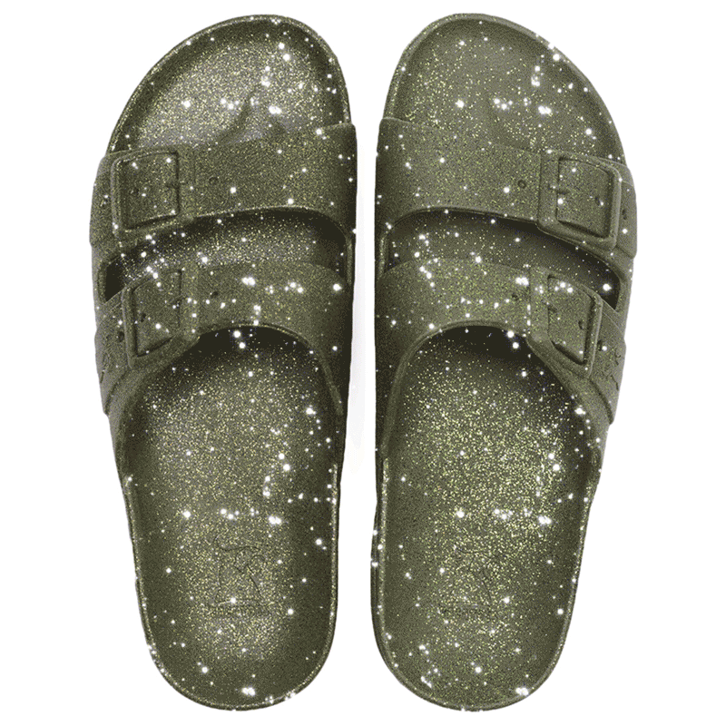 Sandales Cacatoès Carioca Dark Kaki – Élégance Naturelle et Confort