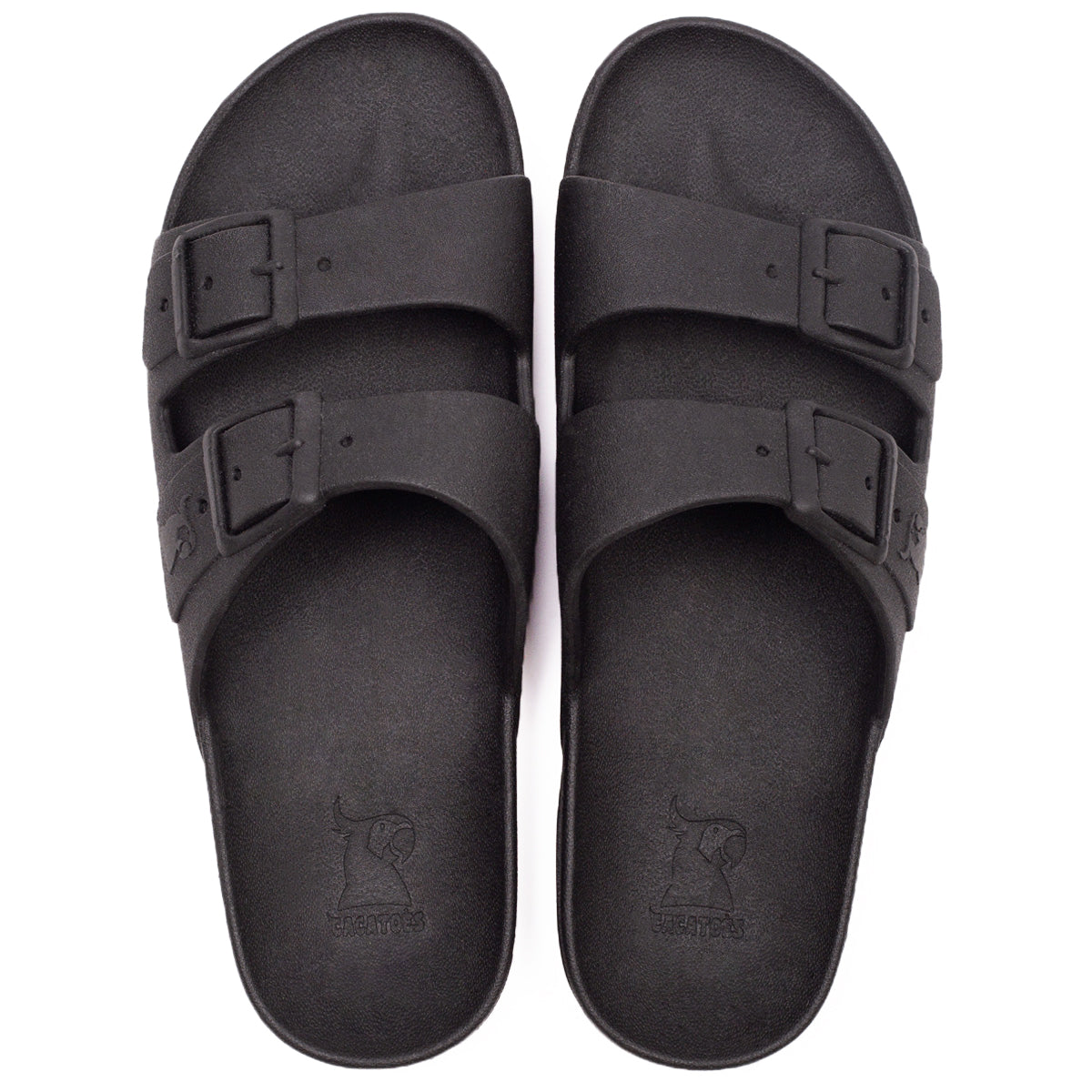 Semelle de sandales Cacatoès modèle Rio de Janeiro Black : élégante et robuste en noir, idéale pour ajouter confort et style à vos sandales.