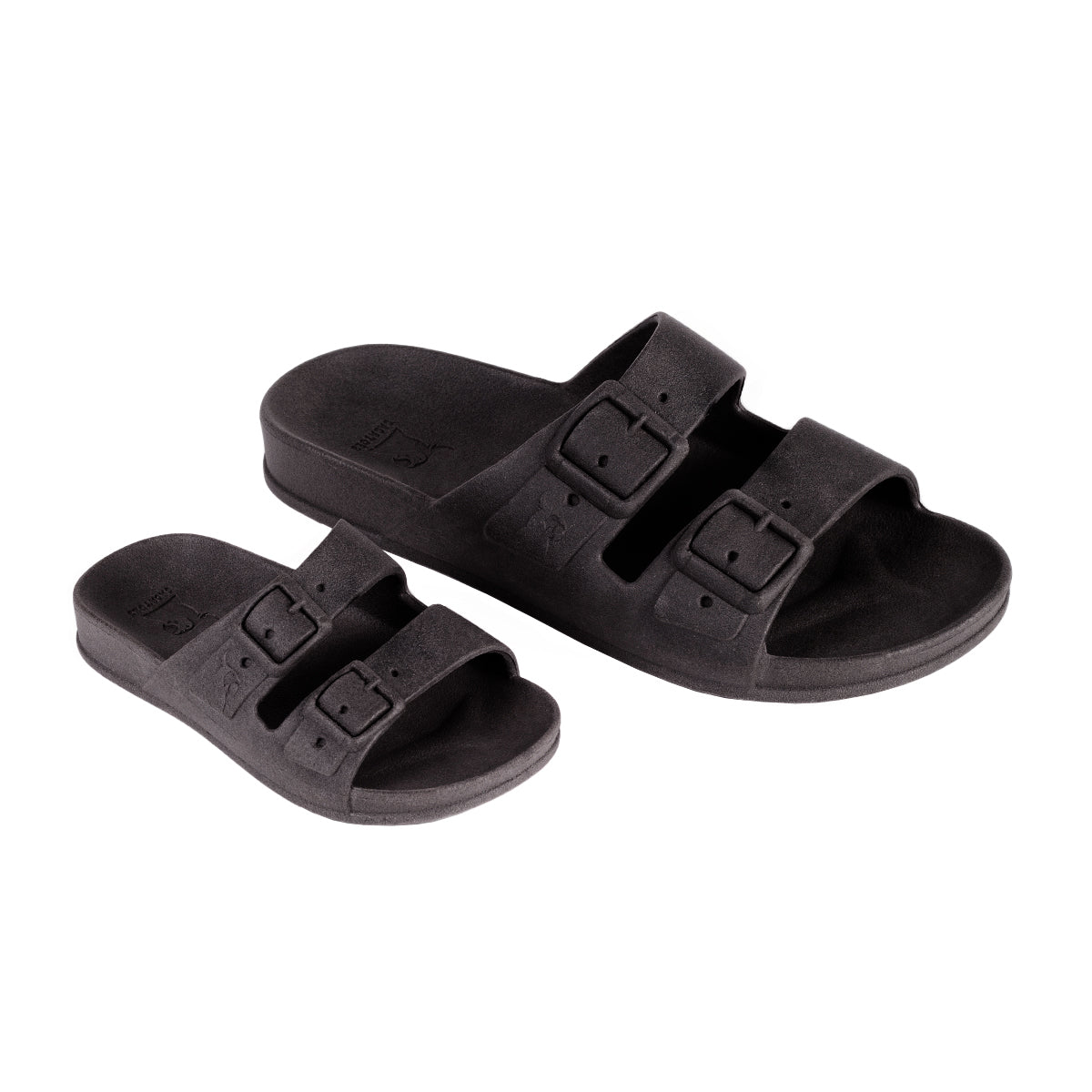 Semelle de sandales Cacatoès modèle Rio de Janeiro Black : élégante et robuste en noir, idéale pour ajouter confort et style à vos sandales.