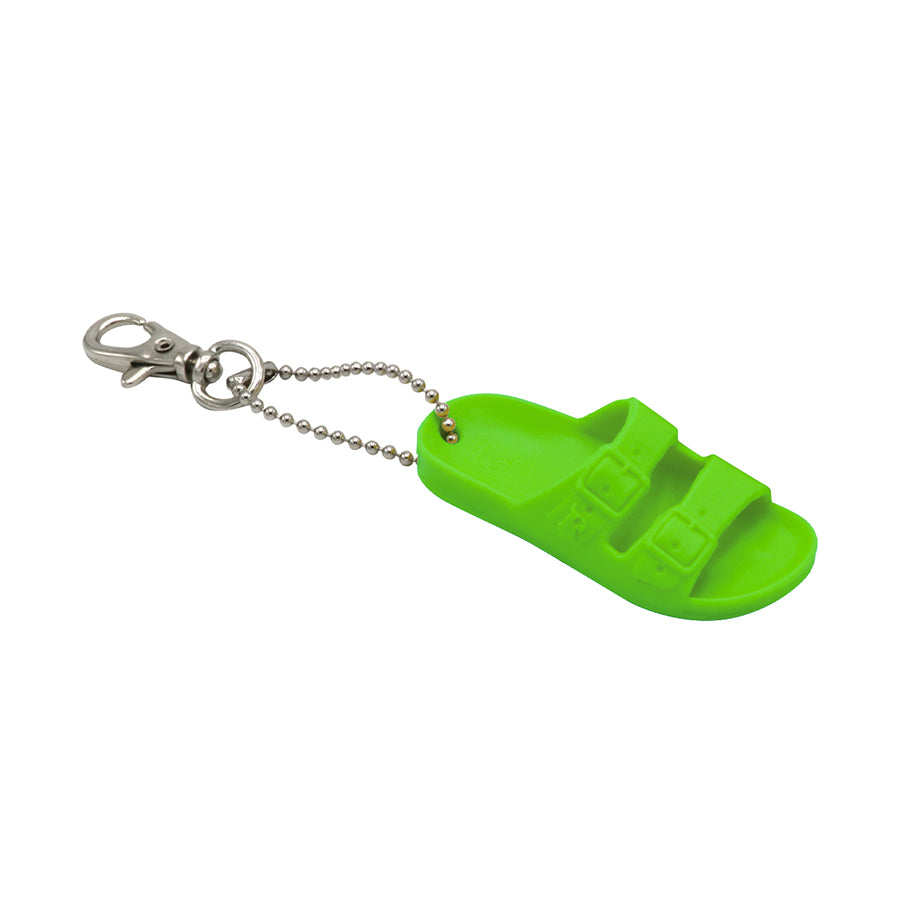 Porte-clés Cacatoès modèle Sinello vert fluo : un accessoire pratique et élégant pour ajouter une touche de style à vos clés avec le design unique de la marque Cacatoès.