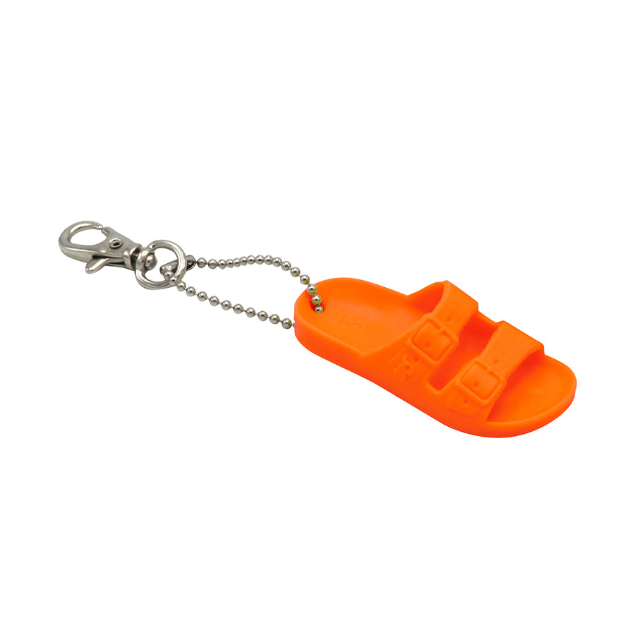 Porte-clés Cacatoès modèle Sinello orange fluo : un accessoire pratique et élégant pour ajouter une touche de style à vos clés avec le design unique de la marque Cacatoès.