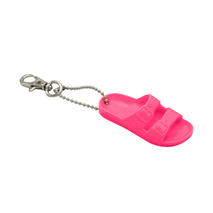 Porte-clés Cacatoès modèle Sinello rose fluo : un accessoire pratique et élégant pour ajouter une touche de style à vos clés avec le design unique de la marque Cacatoès.