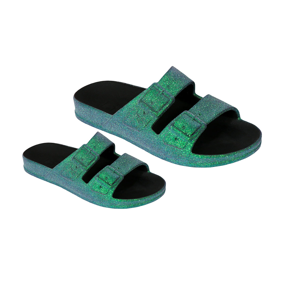 Sandales Cacatoes Babies 3/4 Trancoso Peacock, alliant confort et style avec une teinte peacock vibrante, idéales pour un look estival frais et joyeux pour les tout-petits.