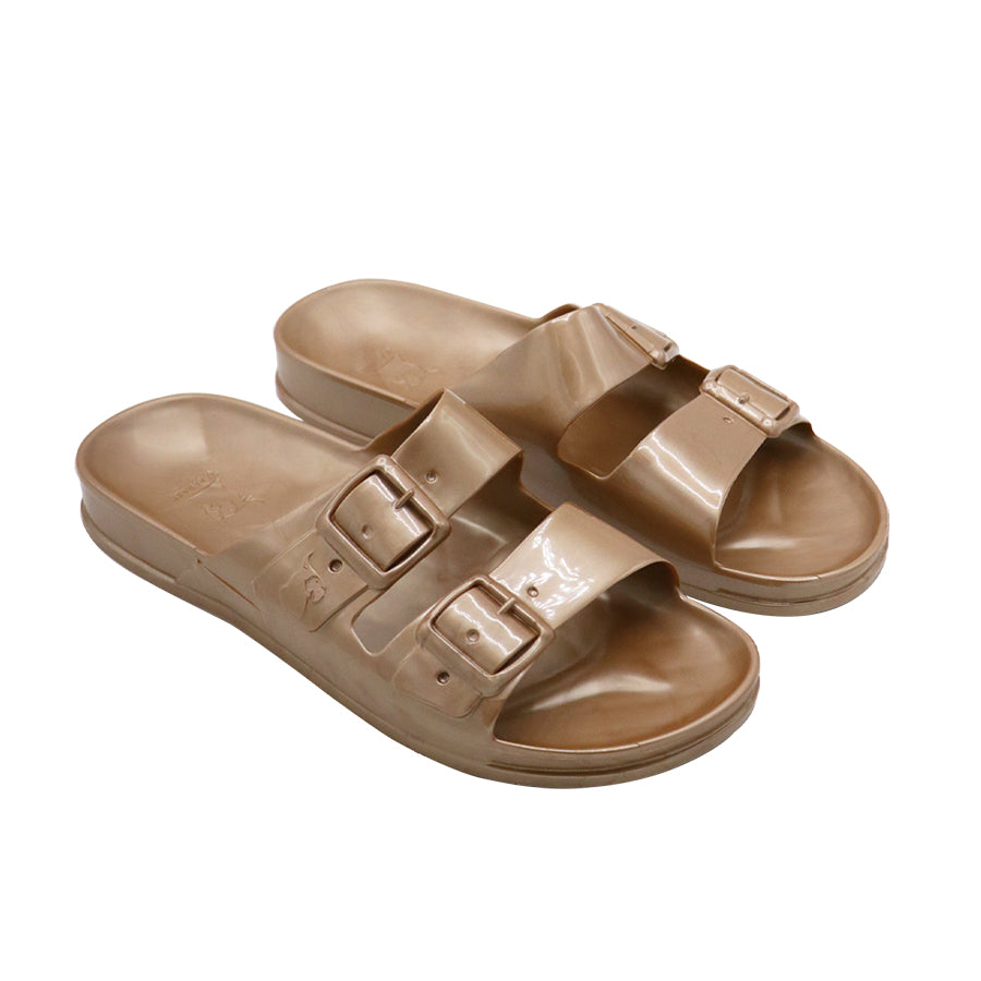 Sandales 3/4 métalliques cuivre, modèle Anjo, de la marque Cacatoes