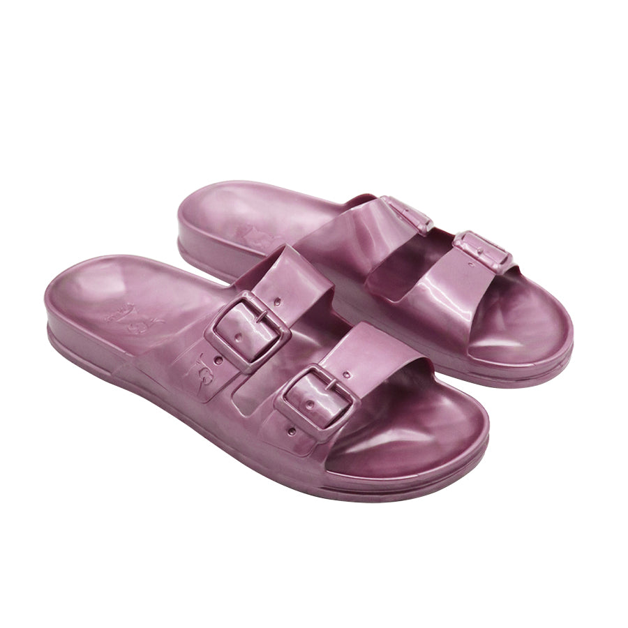 Sandales 3/4 métalliques roses, modèle Anjo, de la marque Cacatoes