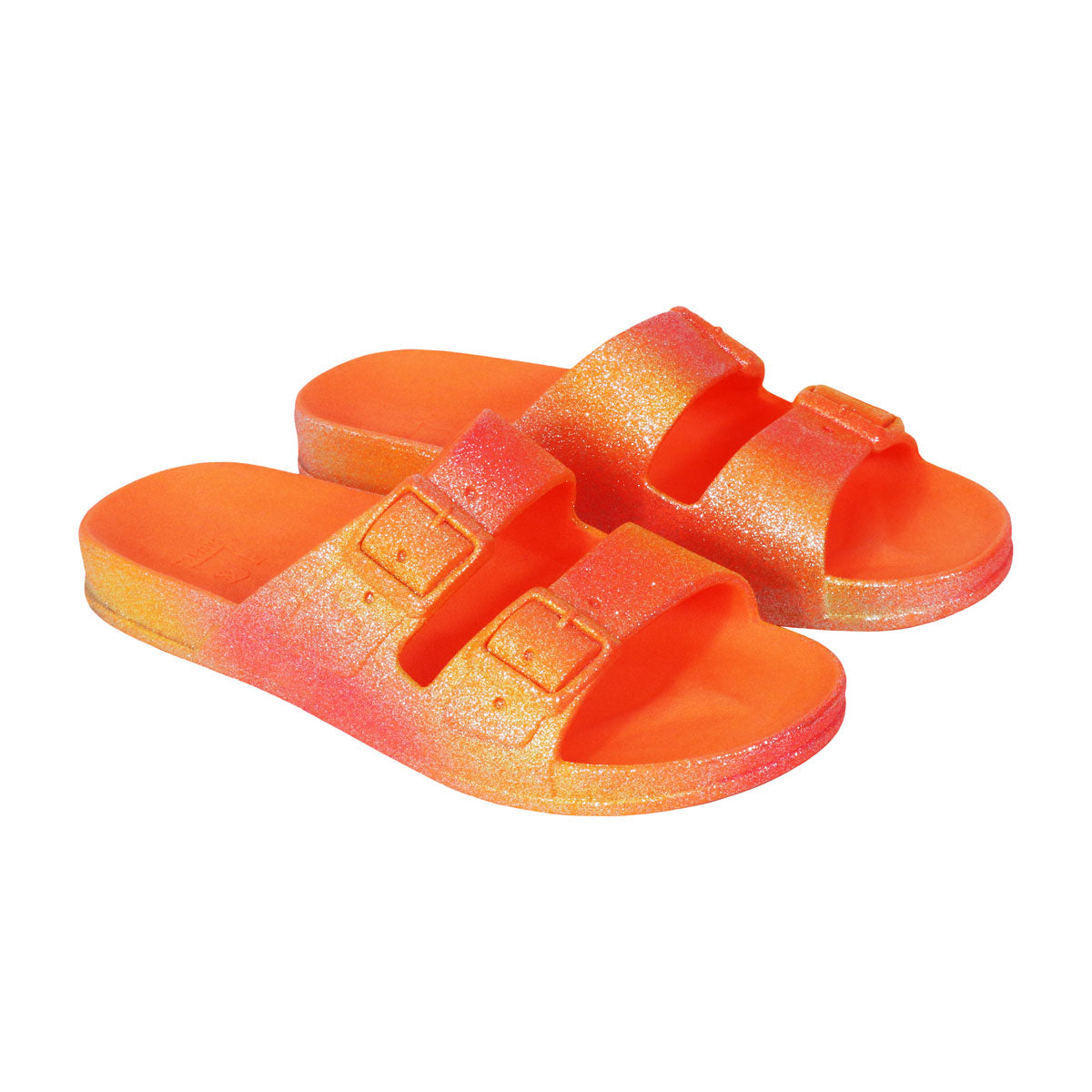Sandales 3/4 orange fluo, modèle Sereia, de la marque Cacatoes