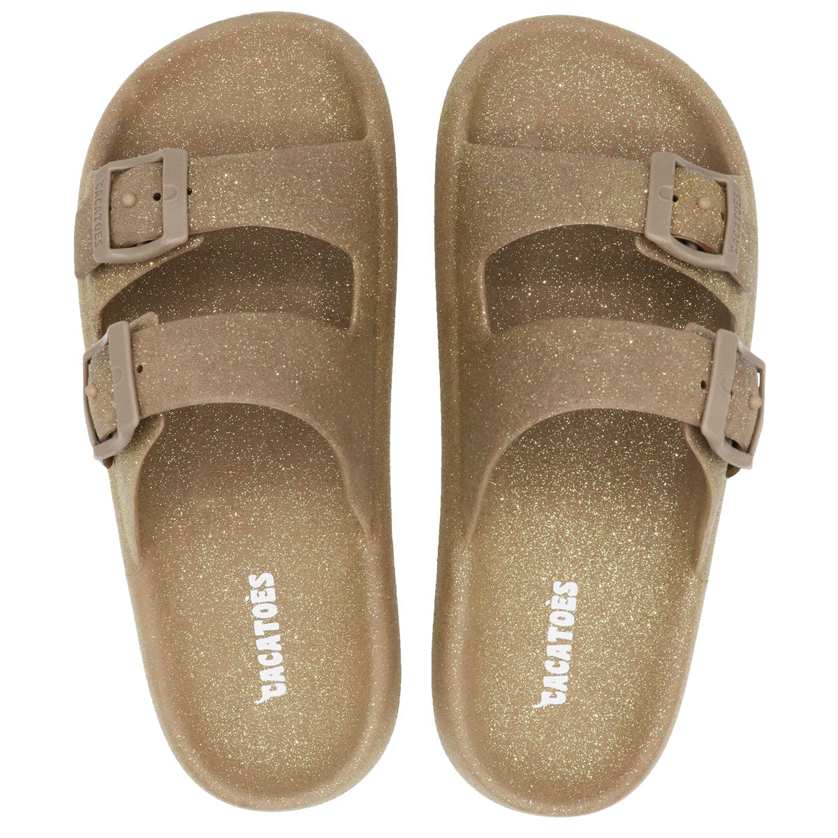 Sandales Cacatoès Jessy Glitter Copper Light – Éclat et Raffinement (Vue de Face)