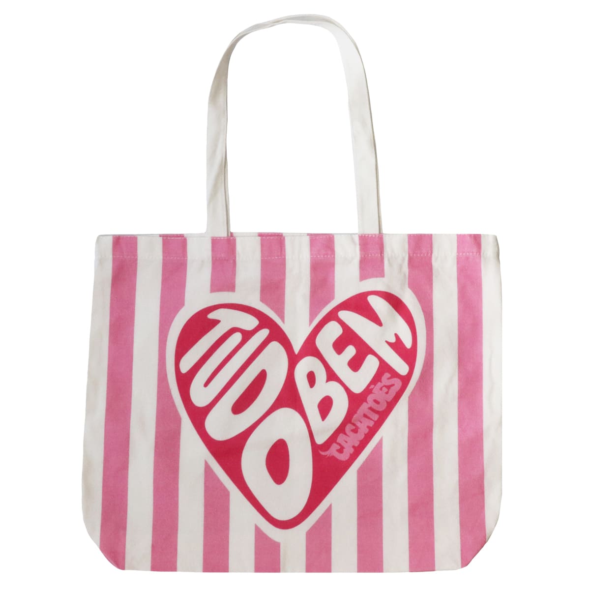 TOTE BAG HEART - PINK