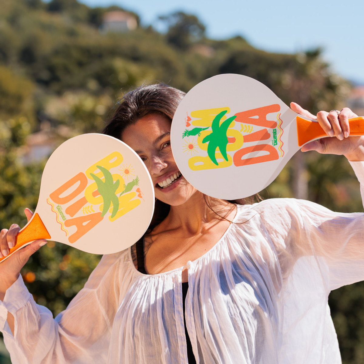 RAQUETTE DE PLAGE - ORANGE