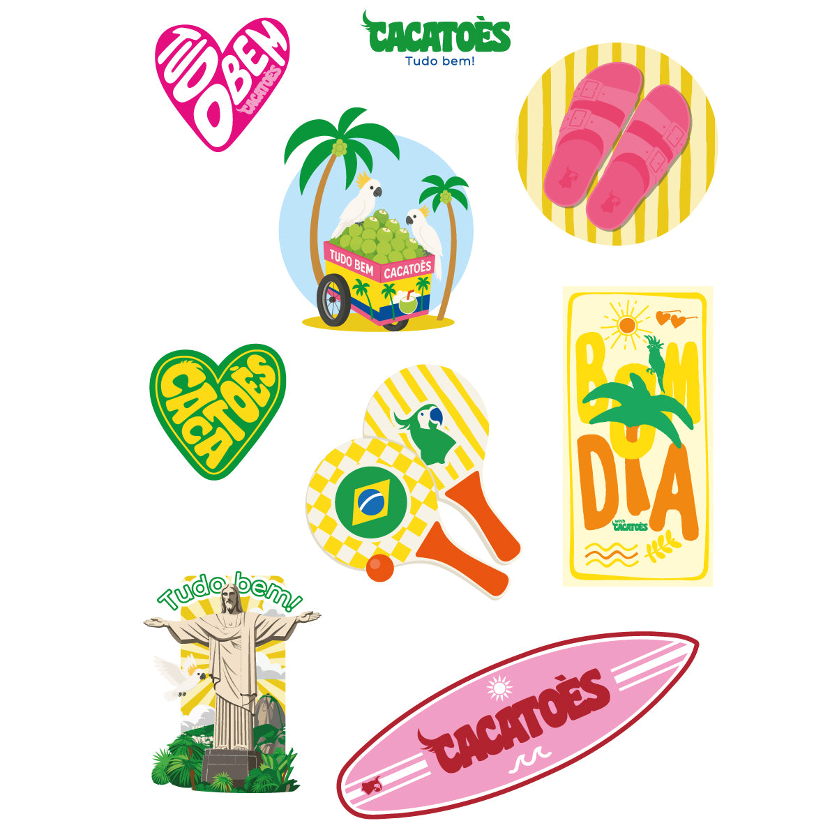 PLANCHE DE STICKERS A4 - WHITE
