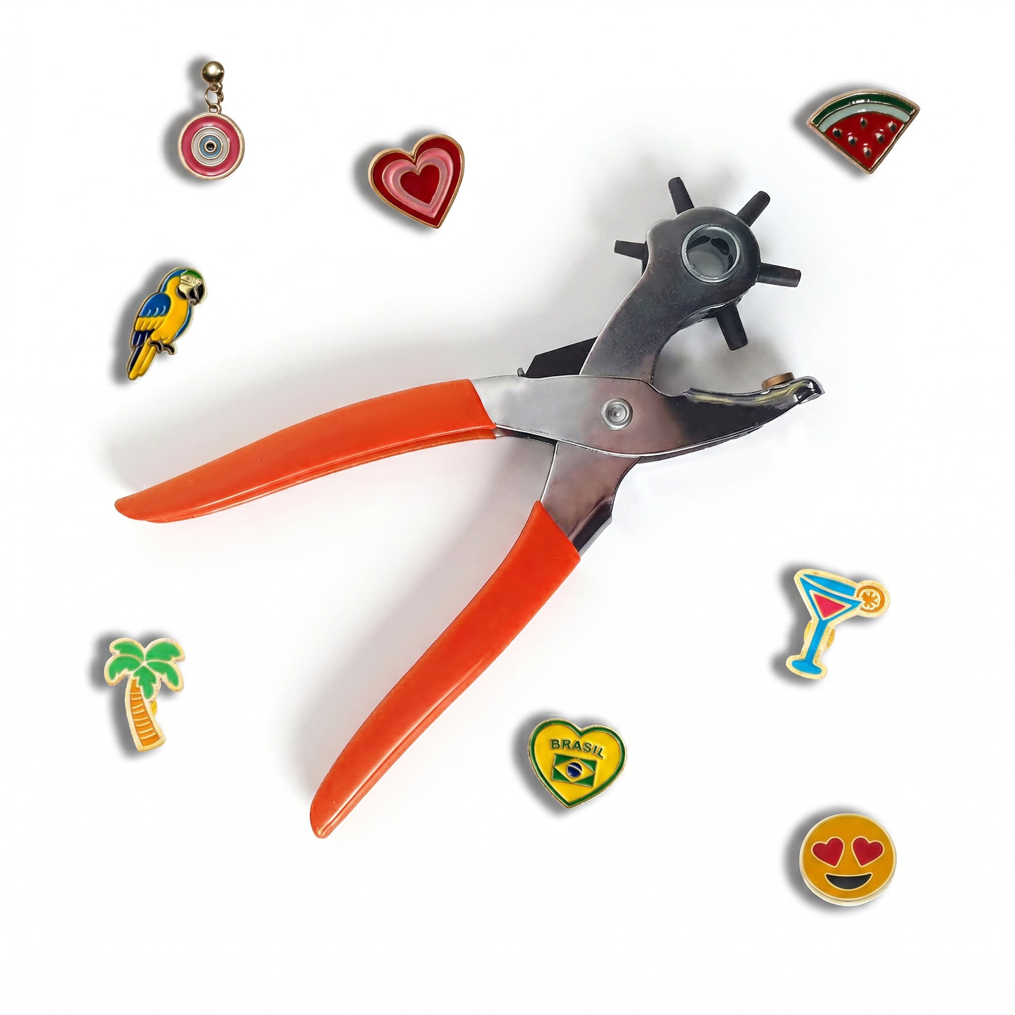 PINCE PERFORATRICE POUR PIN'S - RED