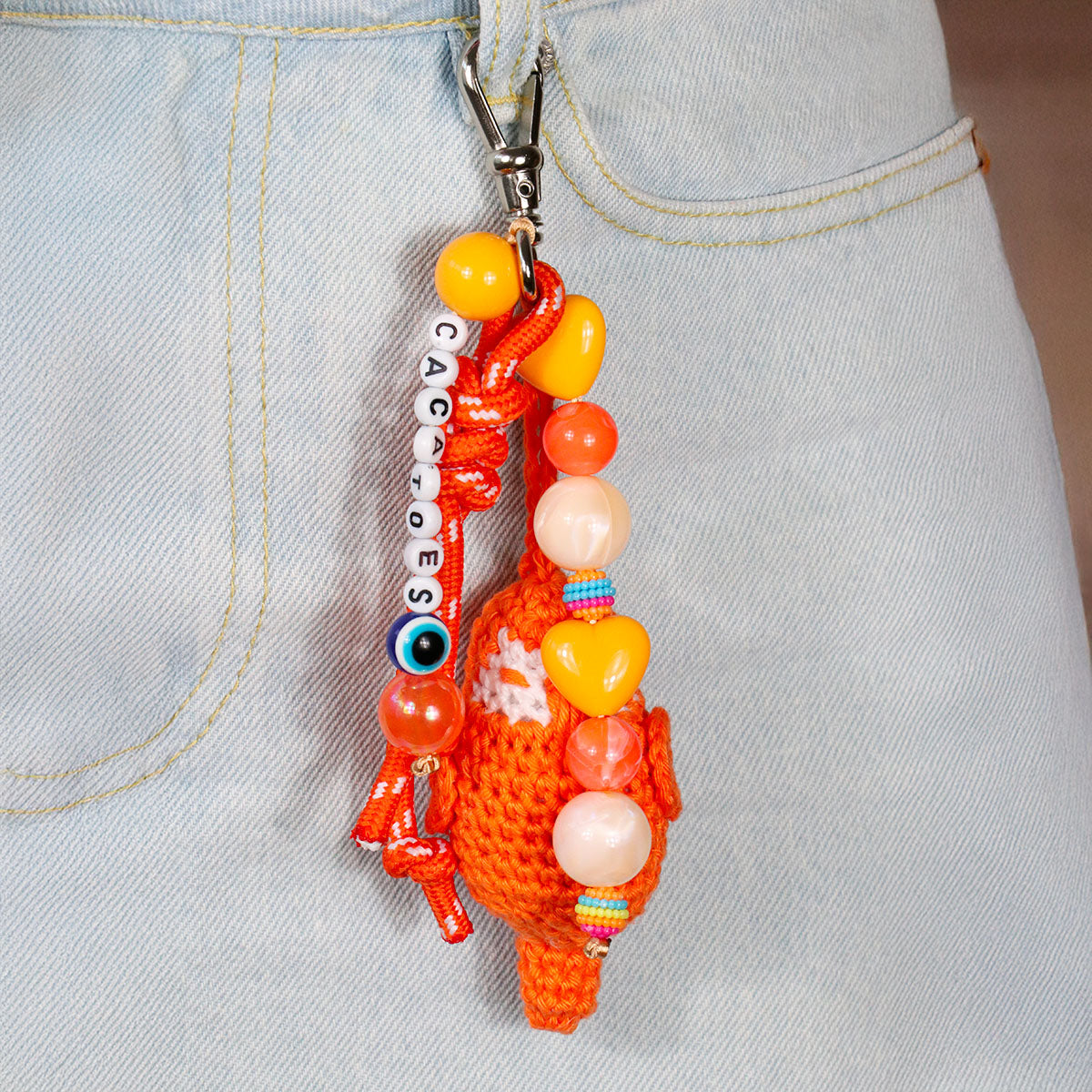 AMULETA PORTE CLÉS - ORANGE