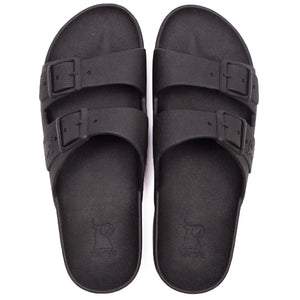 Semelle de sandales Cacatoès modèle Rio de Janeiro Black : élégante et robuste en noir, idéale pour ajouter confort et style à vos sandales.