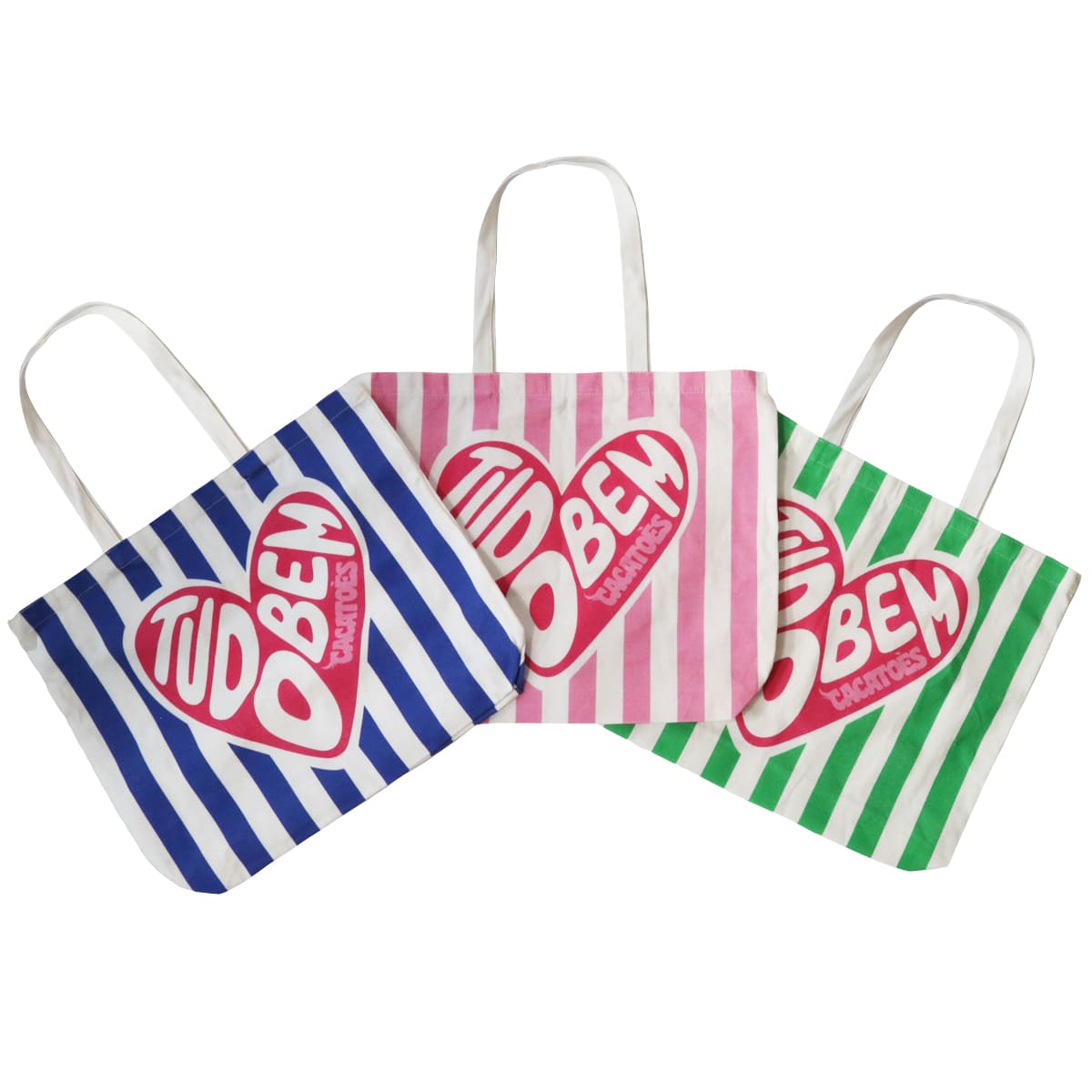 TOTE BAG HEART - GREEN