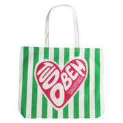 TOTE BAG HEART - GREEN
